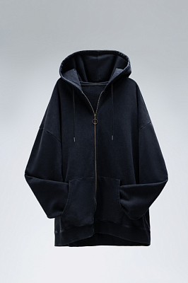 Толстовка ОNE SIZE, с капюшоном на молнии футер без начёса 350, 72 (Чёрный) Толстовка ОNE SIZE, с капюшоном на молнии футер без начёса 350, 72 (Чёрный)