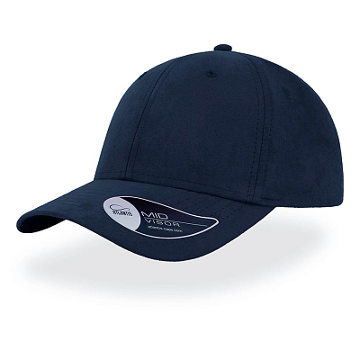 Бейсболка FAM, 6 клиньев, металлическая застежка (Тёмно-синий)