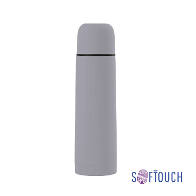Термос "Крит" 500 мл, покрытие soft touch  (Серый)