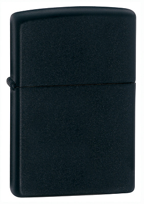 Зажигалка ZIPPO Classic с покрытием Black Matte латунь/сталь чёрная матовая 38x13x57 мм