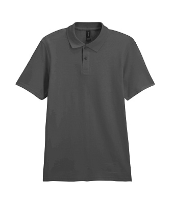 Футболка поло SOFTSTYLE ADULT DOUBLE PIQUE, ГРАФИТОВЫЙ L (Графитовый)