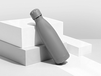 Вакуумная термобутылка Vacuum bottle C1, soft touch, 500 мл (Серый)