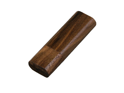 USB 2.0- флешка на 32 Гб эргономичной прямоугольной формы с округленными краями (Коричневый)
