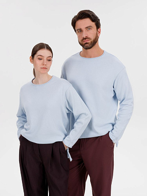 Лонгслив унисекс Siluetti Fuori, светло-голубой