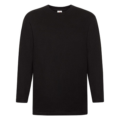 Футболка мужская SUPER PREMIUM LONG SLEEVE 205 (Черный)