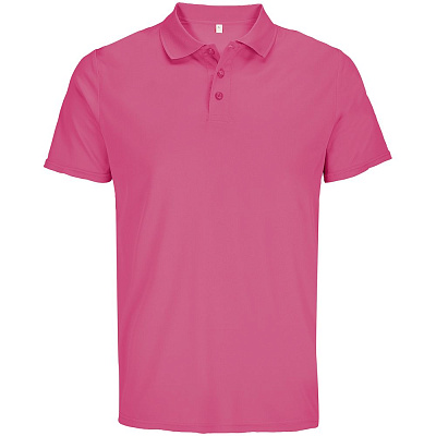 Рубашка поло унисекс Pitcher, розовая (ribbon pink) (Розовый)