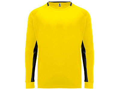 Футболка с длинным рукавом Porto мужская (Желтый/черный)