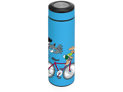 Термос Ну, погоди! (Голубой/черный/серебристый)