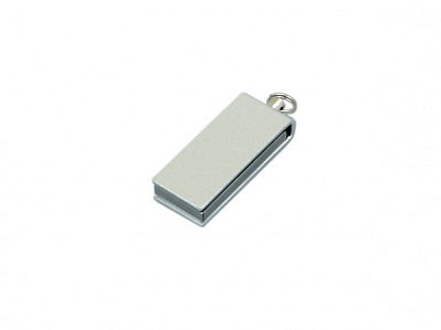 USB 2.0- флешка мини на 32 Гб с мини чипом в цветном корпусе (Серебристый)