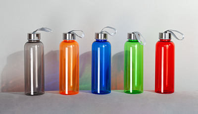 Бутылка для воды "H2O" 500 мл, серый