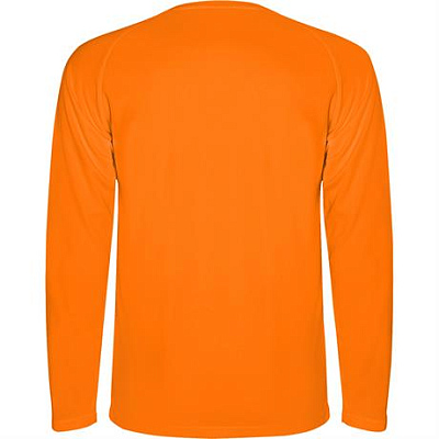 Спортивная футболка MONTECARLO L/S мужская, ФЛУОРЕСЦЕНТНЫЙ ОРАНЖЕВЫЙ 2XL