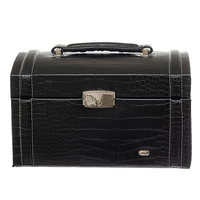 Шкатулка для украшений Jardin D'Ete, цвет черный,  "рептилия", 24,5 х 17 х 14,5 см