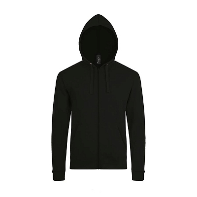 Толстовка худи унисекс на молнии STONE 260 (Чёрный)