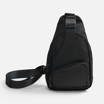 Спортивный кросс-боди рюкзак Bagventure, черный (Чёрный)