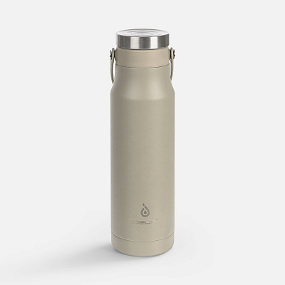 Термобутылка Tateyama, серо-бежевая (Бежевый)