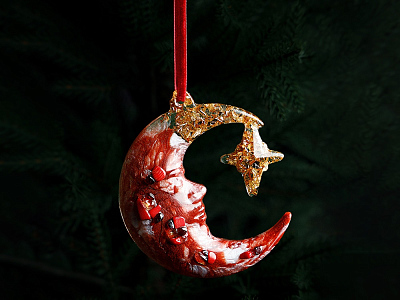 Елочная игрушка Полумесяц