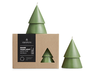 Рождественская елочная свеча матча, M (Зеленый)