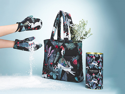 Сумка стеганая Зайцы (Мультиколор)