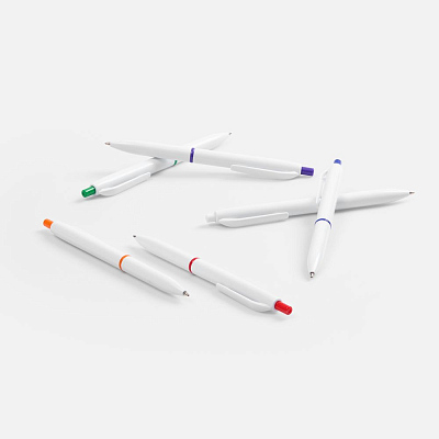 Ручка шариковая Bright Pop, белая