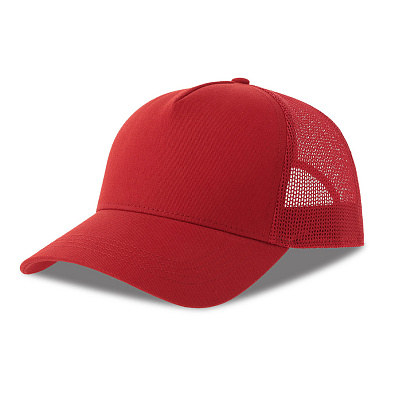 Бейсболка RAPPER COTTON-S, 5 клиньев, пластиковая застёжка, 280 (Красный)