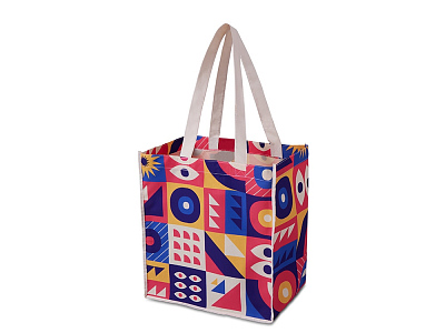 Сумка для шоппинга с возможностью двухсторонней полноцветной печати (Разноцветный)