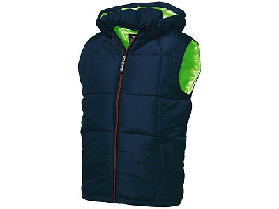Жилет мужской (Темно-синий/зеленое яблоко)