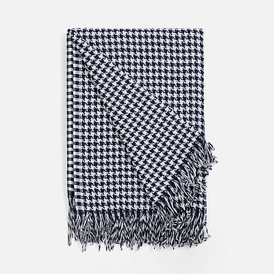 Плед Cambon, иссиня-черный (Чёрный)