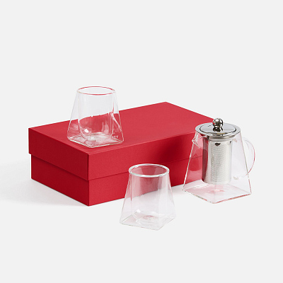 Чайный набор Quadroni в красной коробке (Красный)