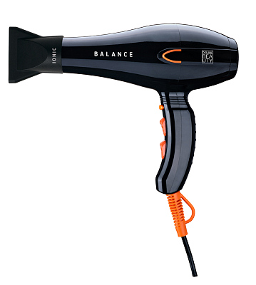 Фен DEWAL BEAUTY Balance Black, чёрный, 2200 Вт, ионизация, 1 насадка (Черный)