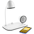 Лампа с колонкой и беспроводной зарядкой Flashback, белая - Фото 3