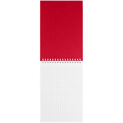 Блокнот Dali Mini в клетку, красный