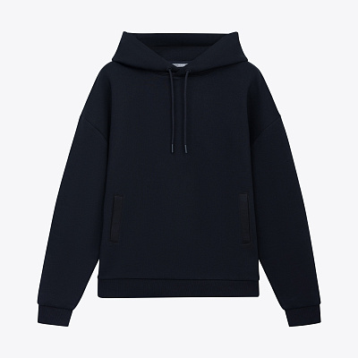 Худи релакс унисекс Баланс (Balance), с начесом , размер XS/S (Синий)