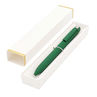 Ручка Espada в коробке Cradle белой с позолотой  (Темно-зеленый)
