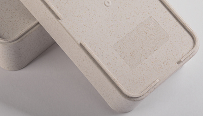 Контейнер для ланча "Natural" с приборами, натуральный