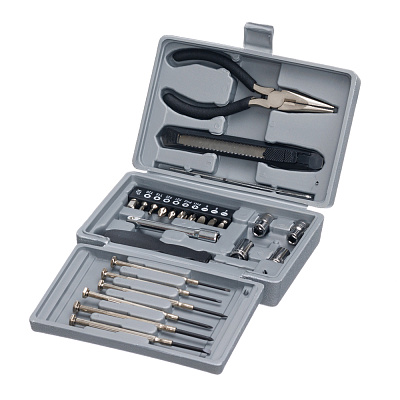 Набор инструментов Stinger, 25 инструментов, в пластиковом кейсе, 164x107x49 мм  (Серый)