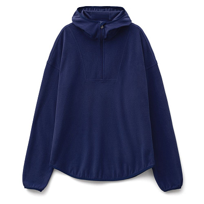 Анорак флисовый унисекс Fliska, темно-синий (Тёмно-синий)