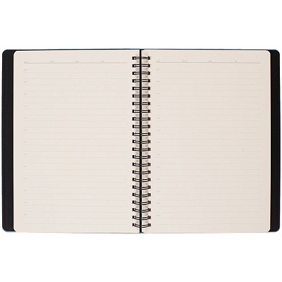 Ежедневник Spring Urban на заказ, недатированный, голубой