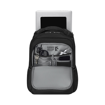 Рюкзак WENGER XE Resist 16", черный, переработанный ПЭТ/Полиэстер, 30х20х44 см, 23 л.
