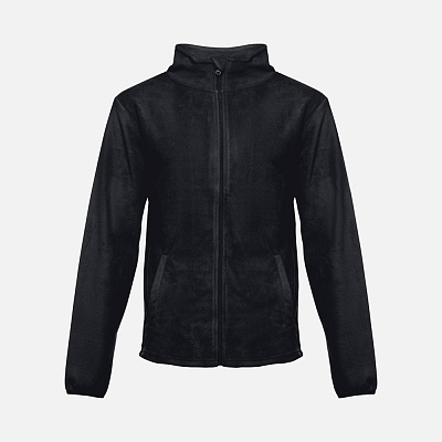 Куртка флисовая мужская Helsinki, черная (Чёрный)