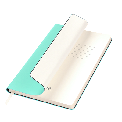 Ежедневник Spark недатированный, мятный (без упаковки, без стикера, с серой подложкой) (Бирюзовый, бежевый)