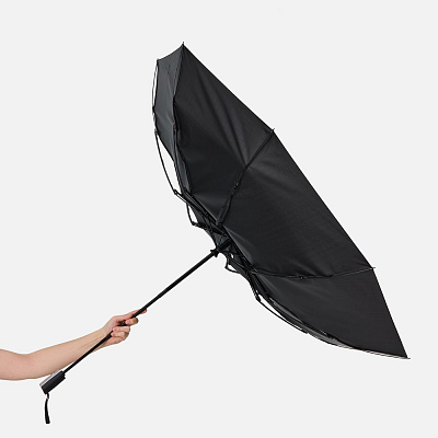 Зонт складной Fiber, черный