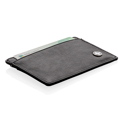 Бумажник Swiss Peak с защитой от сканирования RFID (Черный;)