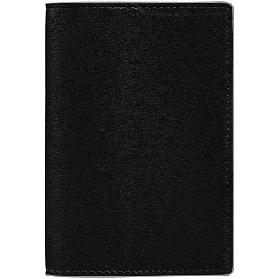 Обложка для паспорта Petrus, черная (Чёрный)