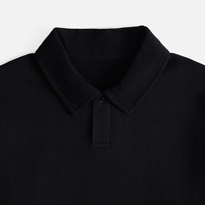 Рубашка поло унисекс Tiimi, черная