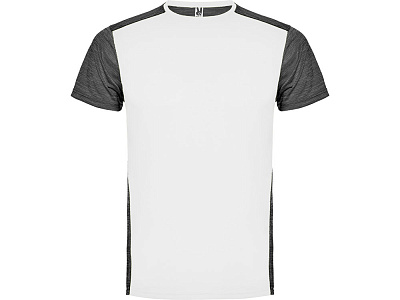 Спортивная футболка Zolder детская (Белый/черный меланж)