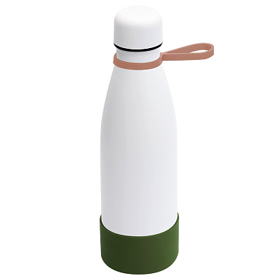 Термобутылка герметичная вакуумная Olivia To Go  (Белый/мокко/хаки)