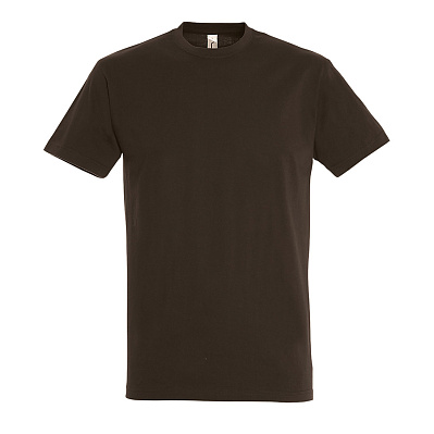Футболка мужская IMPERIAL , 2XL, 100% хлопок 190г/м2 (Шоколадный)