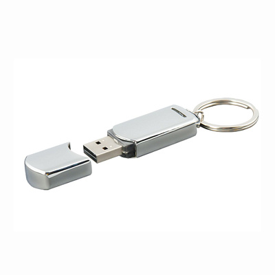 Металл 06 Эллипс, 16Гб, переходник мини-пвх (Серебро глянец)