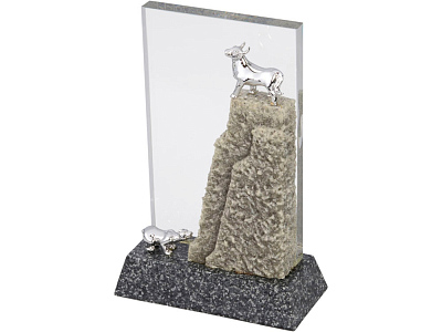 Композиция Биржевые новости (Серый/серебристый/прозрачный)