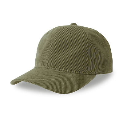 Бейсболка CREEP-S, 6 клиньев, металлическая застежка (Оливковый)